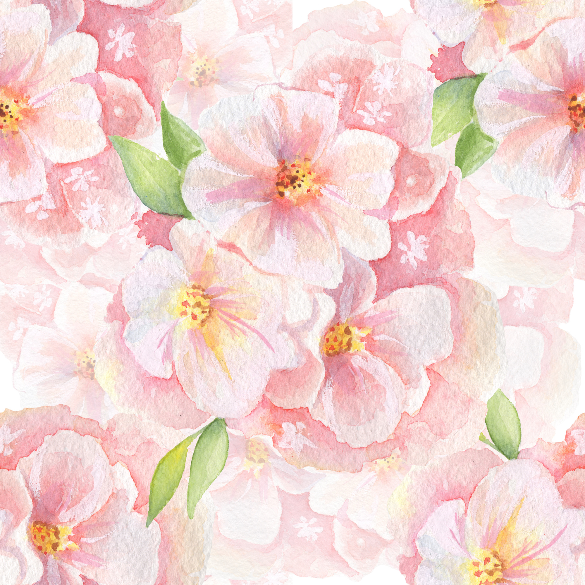  Delicate flowers. Seamless floral pattern.